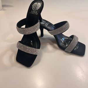 Vince Camuto aslee rhinestone slide.